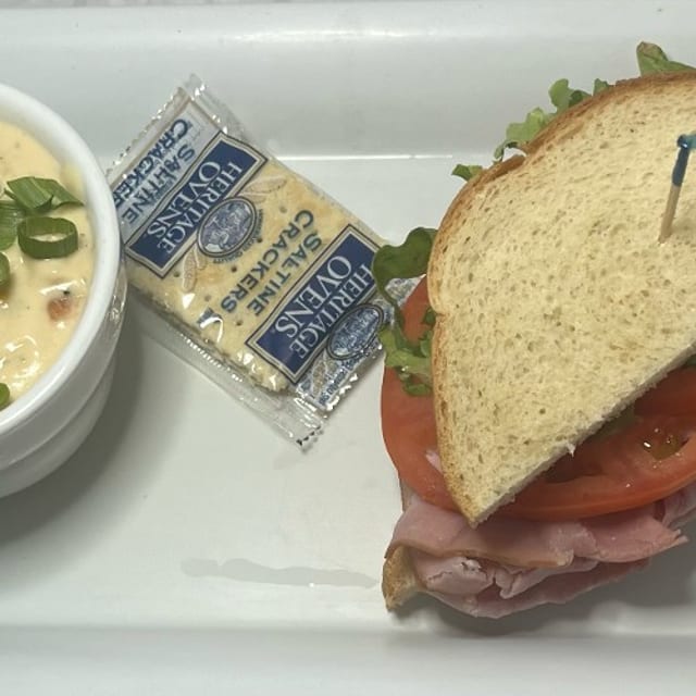 1/2 Sandwich with Soup of the Day or Side Salad.
