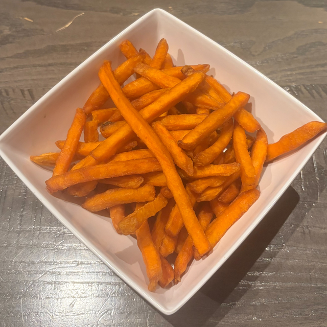 French Fries or Sweet Potato Fries.