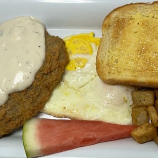 Chicken Fried Steak and Eggs