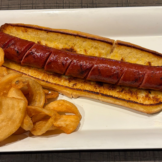 Foot Long Hot Dog.