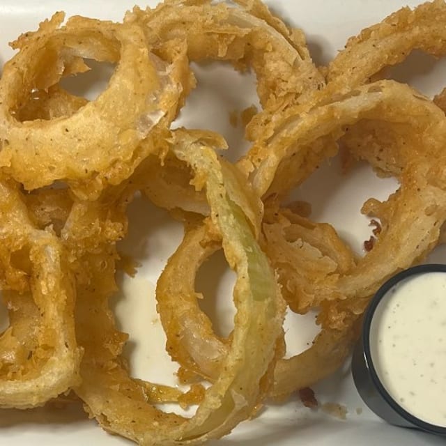 Beer Battered Onion Rings.